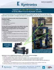 Upgrading Air-Over-Oil Cylinders